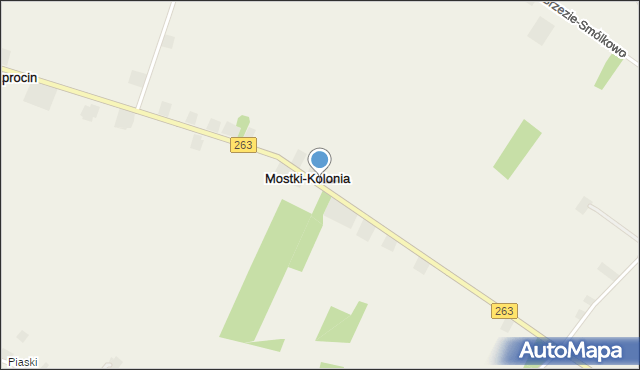 Mostki-Kolonia, Mostki-Kolonia, mapa Mostki-Kolonia