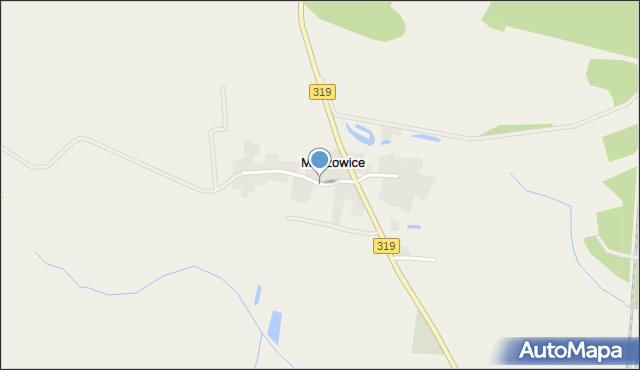 Moszowice, Moszowice, mapa Moszowice