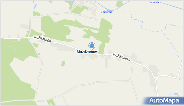 Możdżanów, Możdżanów, mapa Możdżanów