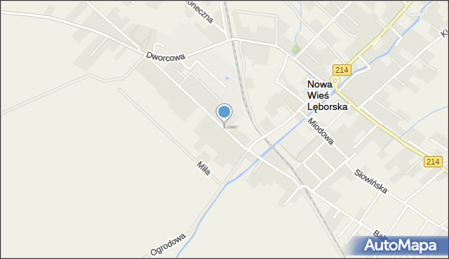 Nowa Wieś Lęborska, Mostowa, mapa Nowa Wieś Lęborska