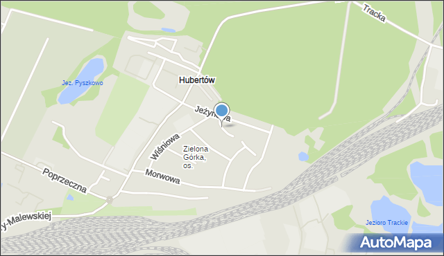 Olsztyn, Morelowa, mapa Olsztyna