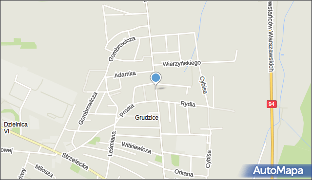 Opole, Morcinka Gustawa, mapa Opola