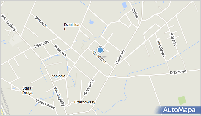 Opole, Morelowa, mapa Opola