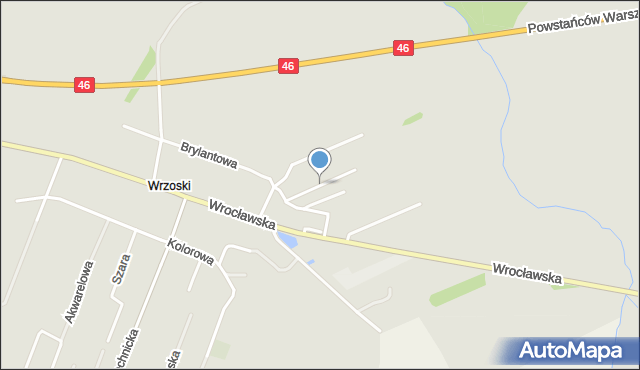 Opole, Motocyklistów, mapa Opola