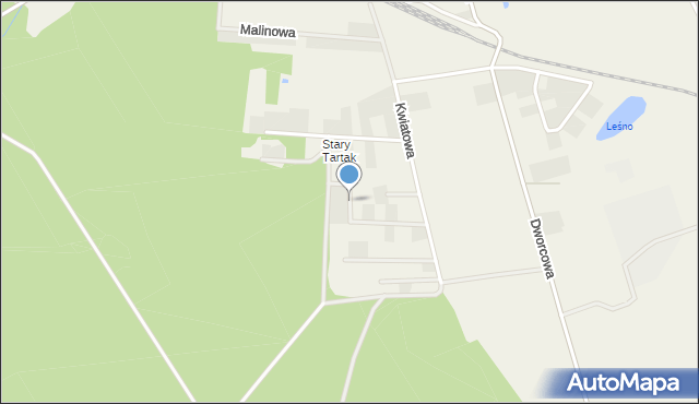 Osie, Modrakowa, mapa Osie