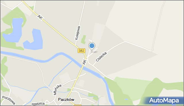 Paczków powiat nyski, Mostowa, mapa Paczków powiat nyski