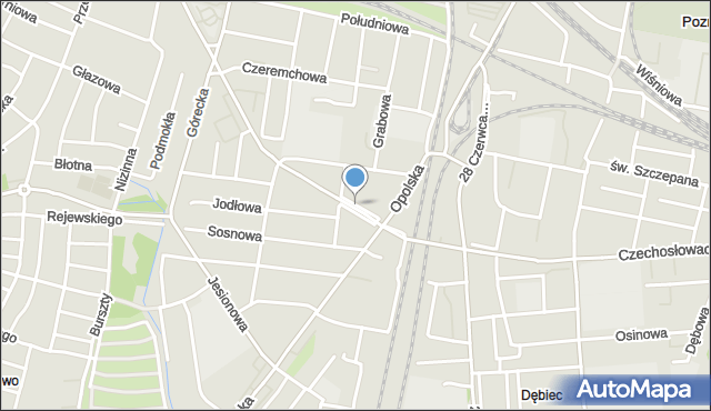 Poznań, Morelowa, mapa Poznania