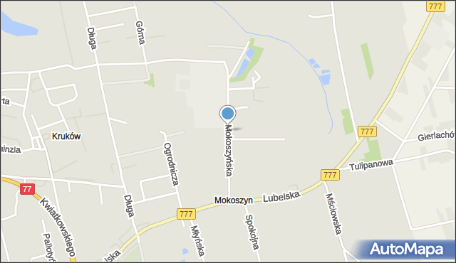 Sandomierz, Mokoszyńska, mapa Sandomierza