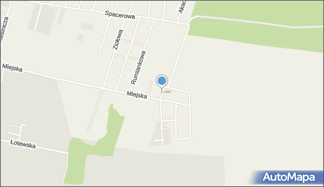 Siemianice gmina Redzikowo, Modrzewiowa, mapa Siemianice gmina Redzikowo