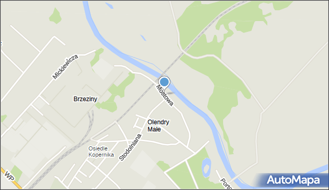 Sieradz, Mostowa, mapa Sieradz