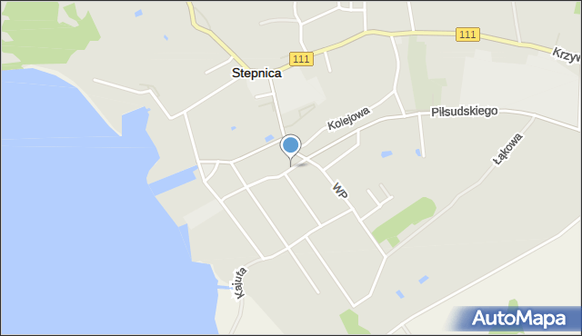 Stepnica, Mokra, mapa Stepnica