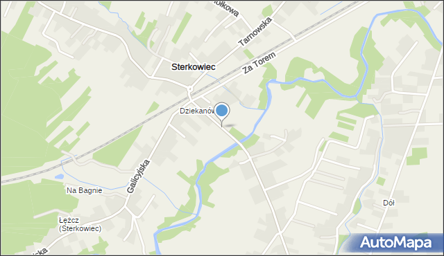Sterkowiec, Mostowa, mapa Sterkowiec