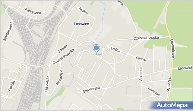 Tarnowskie Góry, Mościckiego Ignacego, mapa Tarnowskie Góry