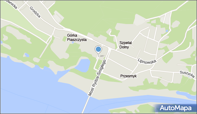 Włocławek, Mostowa, mapa Włocławka