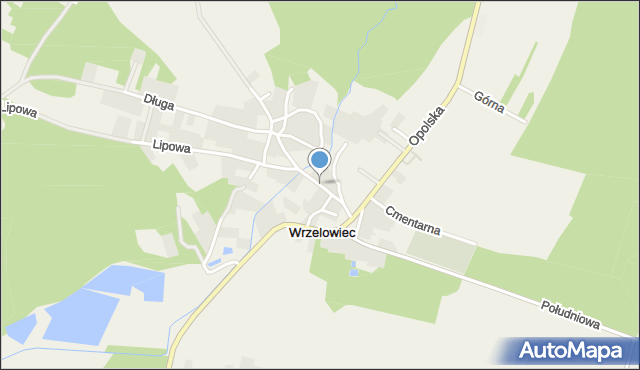 Wrzelowiec, Mostowa, mapa Wrzelowiec