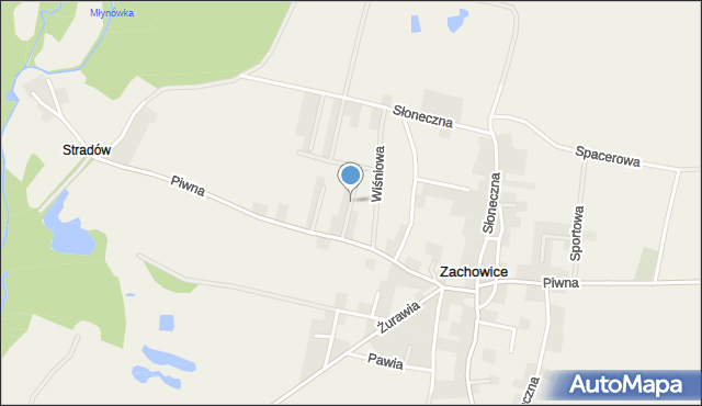 Zachowice, Morelowa, mapa Zachowice