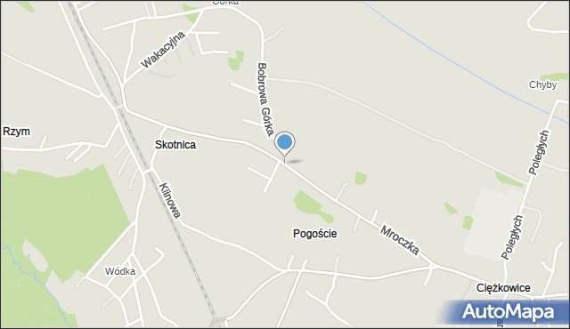 Jaworzno, Mroczka Andrzeja, ks., mapa Jaworzno