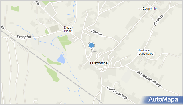 Luszowice gmina Chrzanów, Mroczna, mapa Luszowice gmina Chrzanów