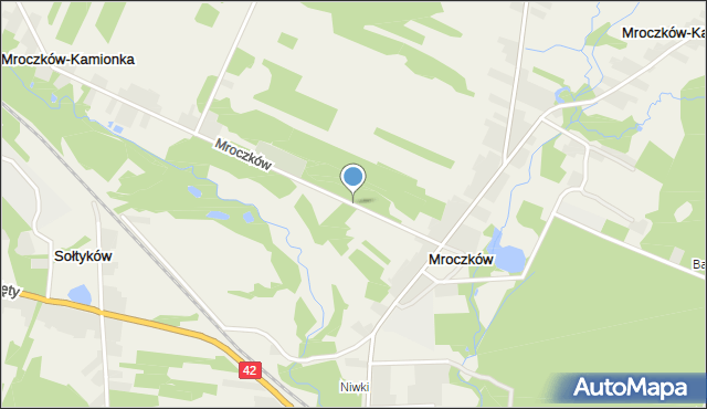 Mroczków, Mroczków, mapa Mroczków