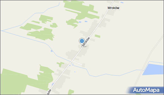 Mroków gmina Trojanów, Mroków, mapa Mroków gmina Trojanów