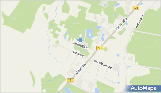 Trzepowo gmina Przywidz, Mściwoja II, mapa Trzepowo gmina Przywidz