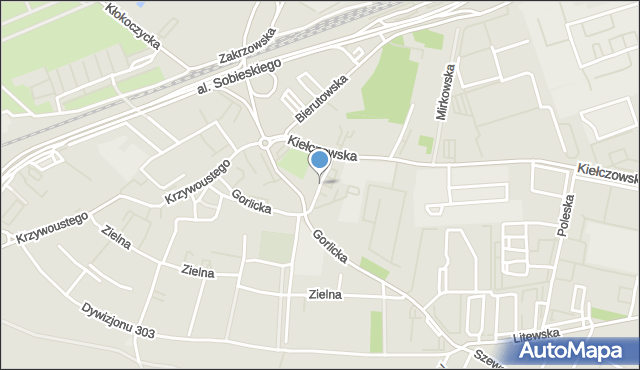 Blizanowice, Mulicka, mapa Blizanowice