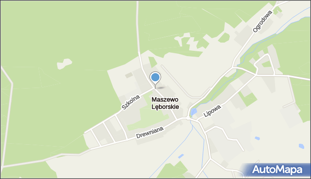 Maszewo Lęborskie, Murowana, mapa Maszewo Lęborskie