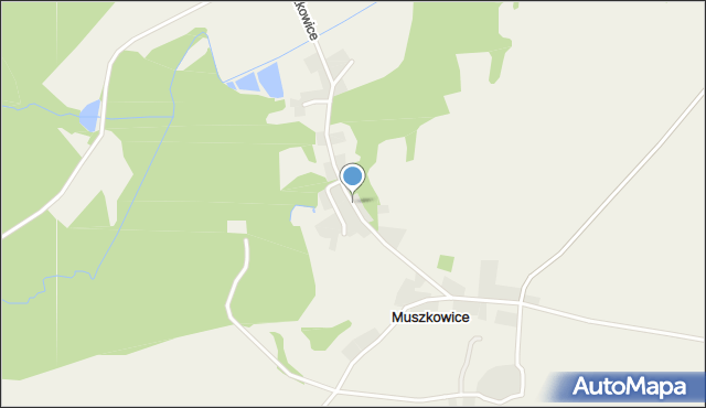 Muszkowice, Muszkowice, mapa Muszkowice