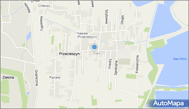 Przecieszyn, Muzyczna, mapa Przecieszyn