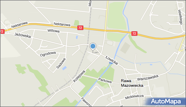 Rawa Mazowiecka, Murarska, mapa Rawa Mazowiecka