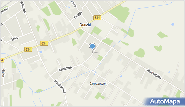 Duczki, Myśliwska, mapa Duczki