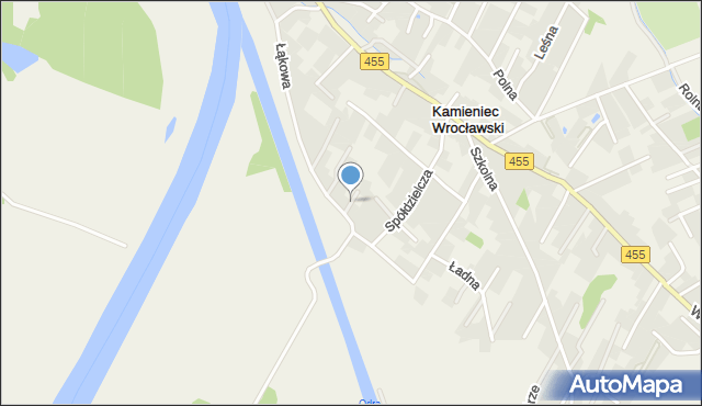 Kamieniec Wrocławski, Myśliwska, mapa Kamieniec Wrocławski