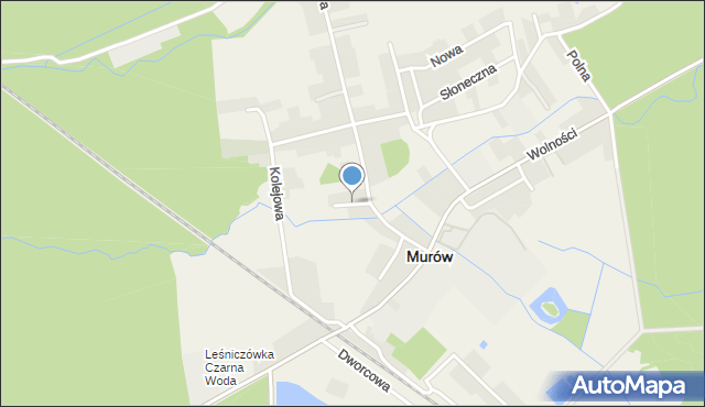 Murów, Myśliwska, mapa Murów