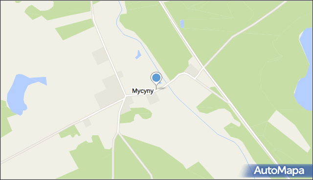 Mycyny, Mycyny, mapa Mycyny