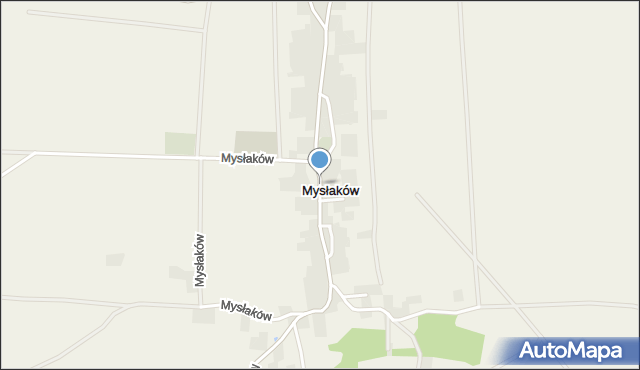 Mysłaków gmina Marcinowice, Mysłaków, mapa Mysłaków gmina Marcinowice