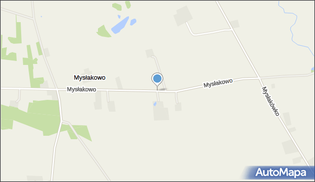 Mysłakowo, Mysłakowo, mapa Mysłakowo