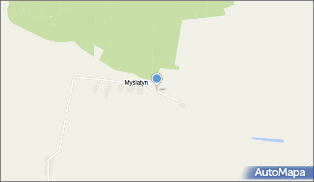 Myślatyn, Myślatyn, mapa Myślatyn