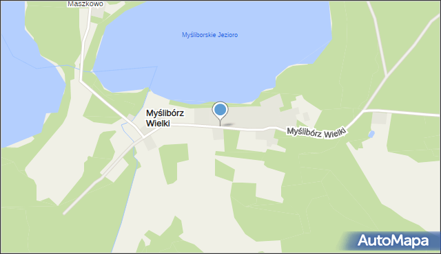 Myślibórz Wielki, Myślibórz Wielki, mapa Myślibórz Wielki