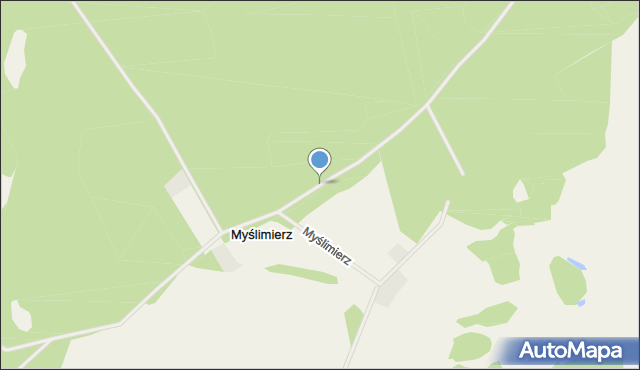 Myślimierz, Myślimierz, mapa Myślimierz