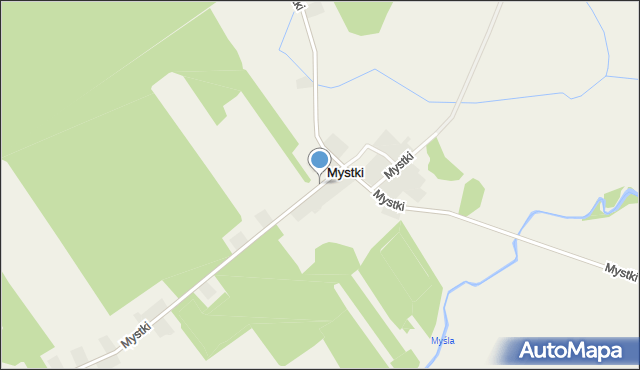 Mystki gmina Lubiszyn, Mystki, mapa Mystki gmina Lubiszyn