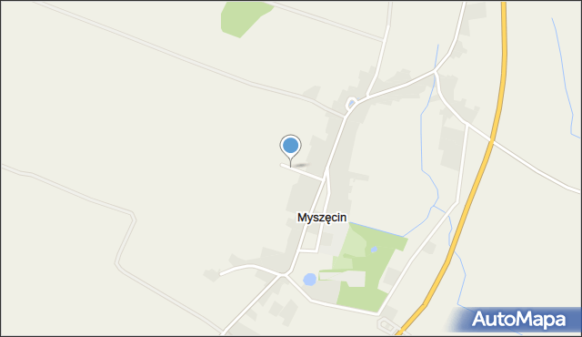 Myszęcin, Myszęcin, mapa Myszęcin