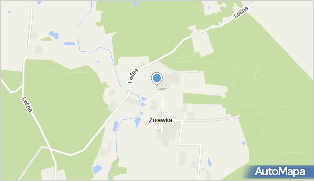 Żuławka gmina Pruszcz Gdański, Myśliwska, mapa Żuławka gmina Pruszcz Gdański