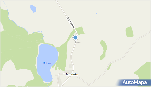 Mzdówko, Mzdówko, mapa Mzdówko