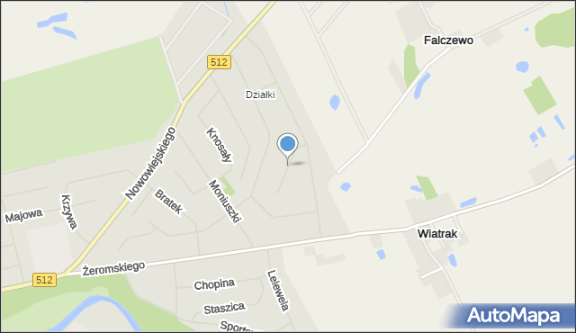 Bartoszyce, Nałkowskiej Zofii, mapa Bartoszyce