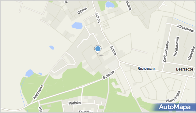 Bezrzecze, Na Wzgórzu, mapa Bezrzecze