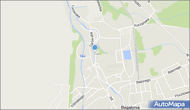 Bogatynia, Nadbrzeżna, mapa Bogatynia