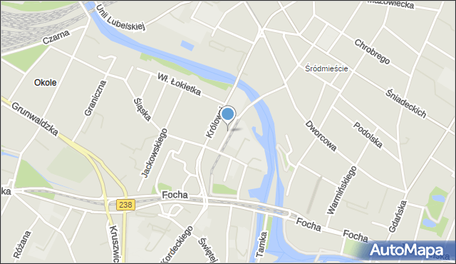 Bydgoszcz, Naruszewicza Adama, mapa Bydgoszczy