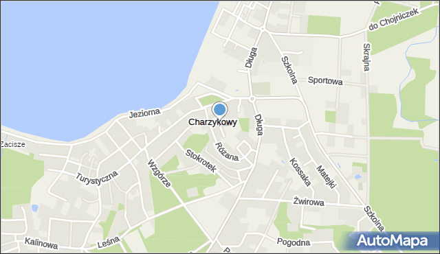 Charzykowy, Narcyzów, mapa Charzykowy
