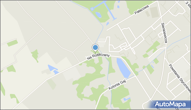 Choroszcz, Na Ruszczany, mapa Choroszcz