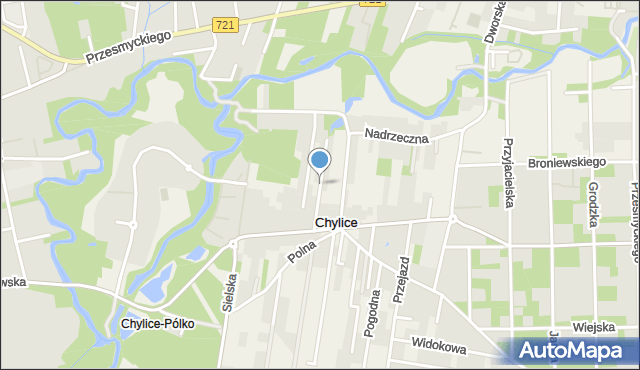 Chylice gmina Piaseczno, Nad Stawem, mapa Chylice gmina Piaseczno